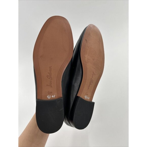 Sam Edelman Black Loafers Slip‎ On Leather LORENZO Womes 6.5 - Picture 6 of 7